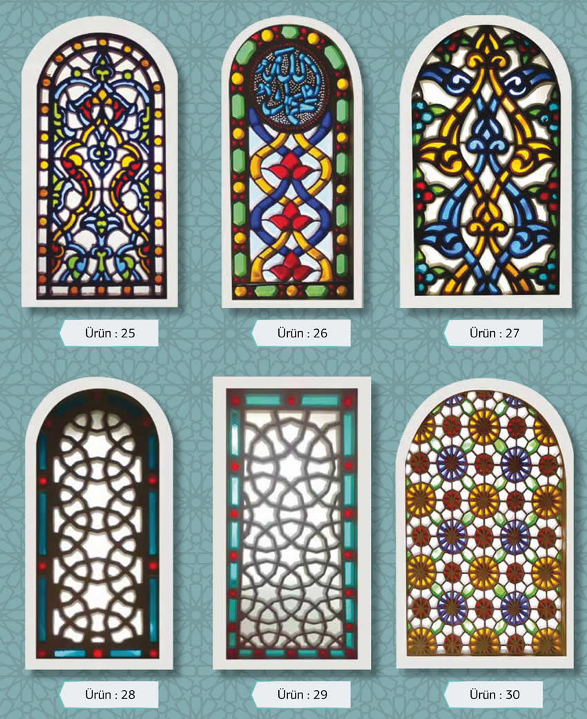Camii Vitray Pencere Modelleri